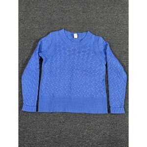 J. Crew Sweater Women's Small Cable Knit Fisherman Wool Angora Preppy Pullover